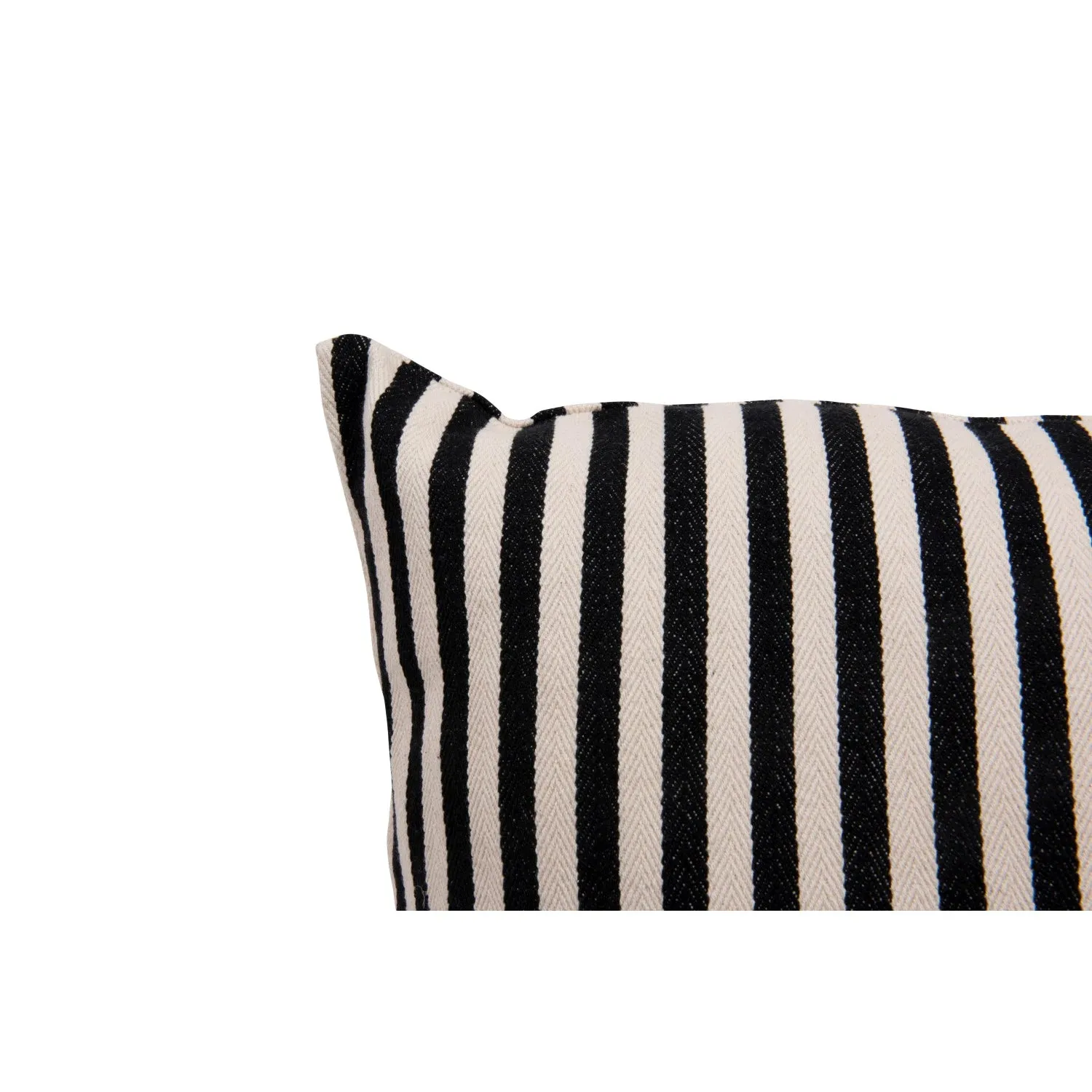 26" Woven Cotton Striped Pillow