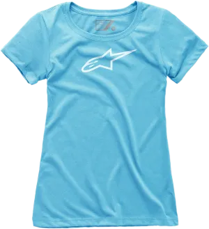 ALPINESTARS (CASUALS) Women's Ageless T-Shirt - Light Blue