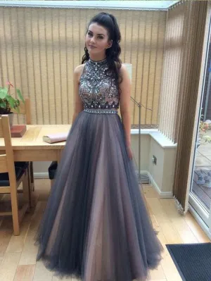 Anneprom Strapless Red A-Line Taffeta Long Prom Dresses With Beaded APP0265