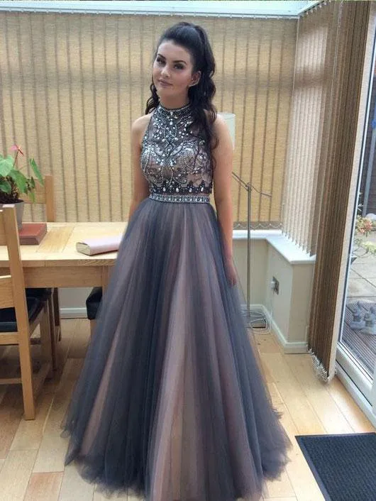 Anneprom Strapless Red A-Line Taffeta Long Prom Dresses With Beaded APP0265