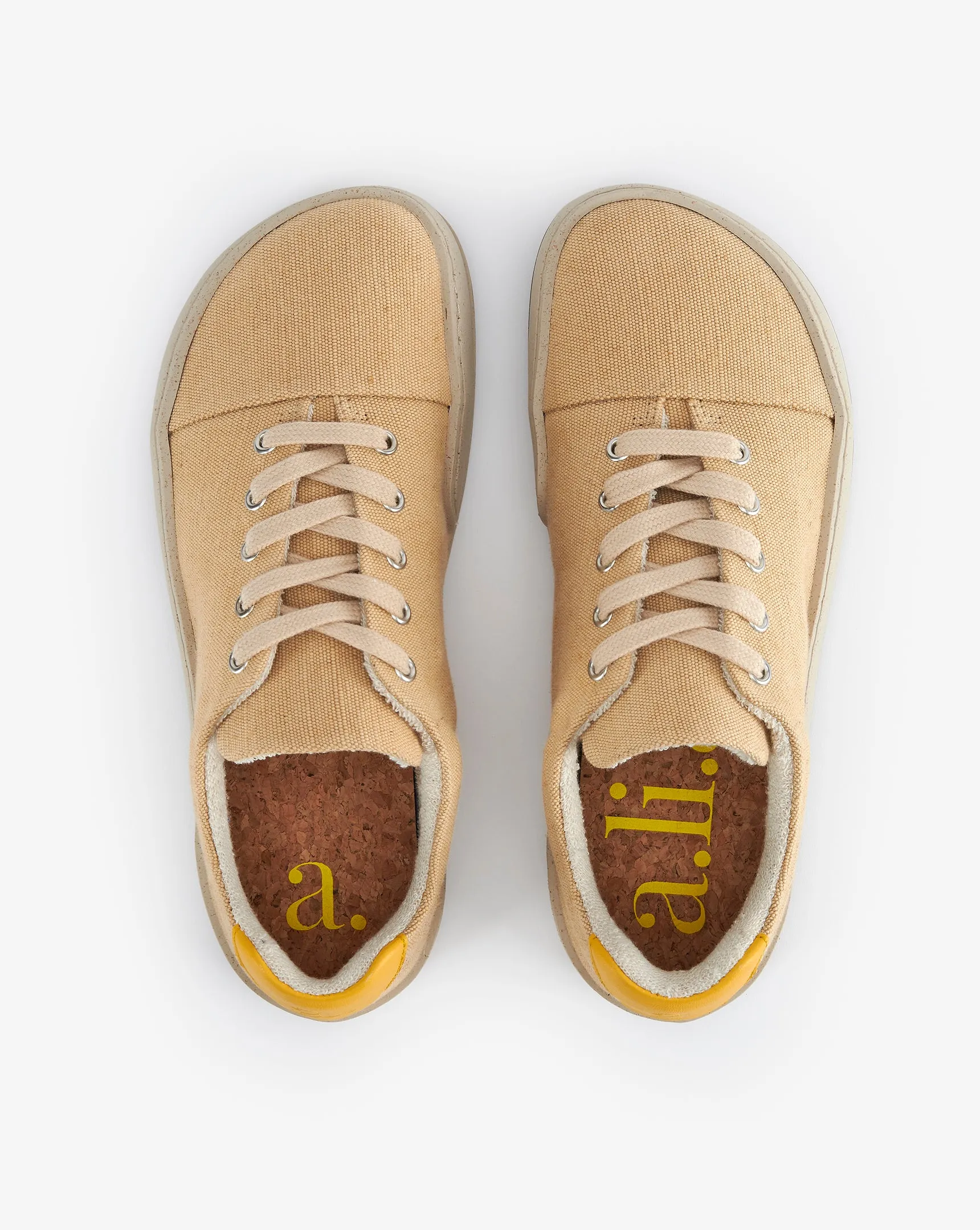 Asher Mali Recycled Vintage Lace-Up Shoes | Vanilla