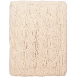 Big Cable Knitted Throw