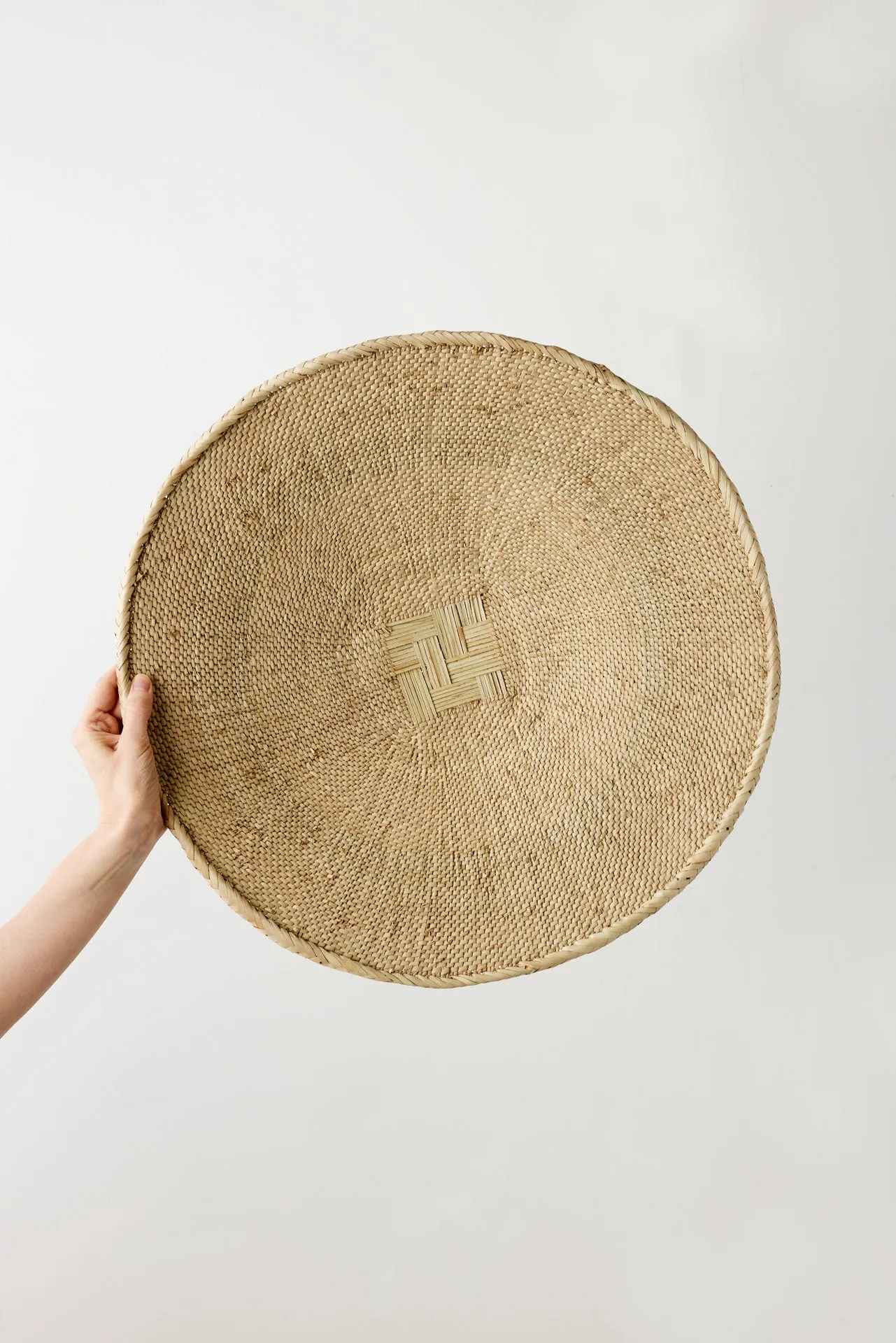 Binga Blonde Natural Woven Wall Basket