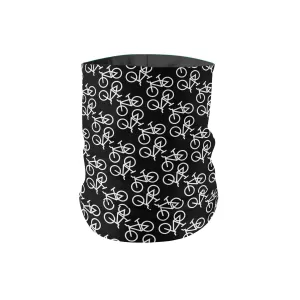 Black Bike Neck Gaiter fit Kids, Youth and Petite