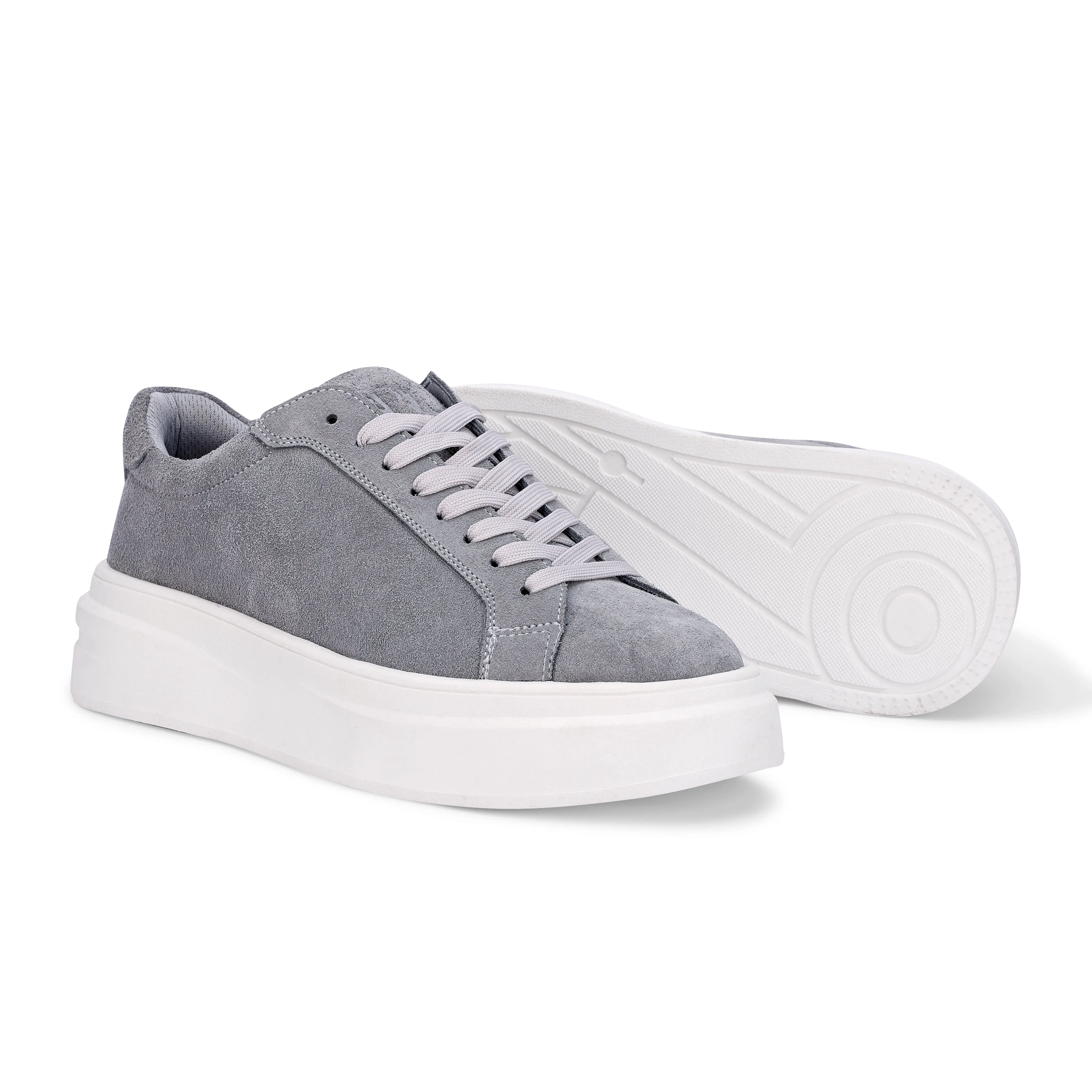 BlancPeak | Plain Gray Sneakers