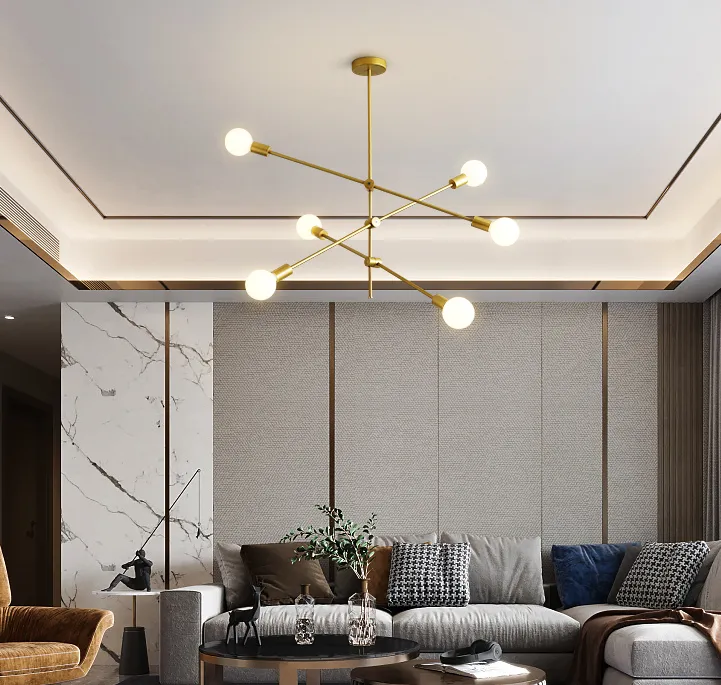 Brass Mobile Chandelier