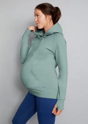 Breastfeeding & Maternity Hoodie - Sage