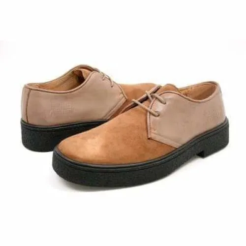 British Walkers Playboy Classic Low Cut Men's Tan Leather Oxfords Ankle Boots