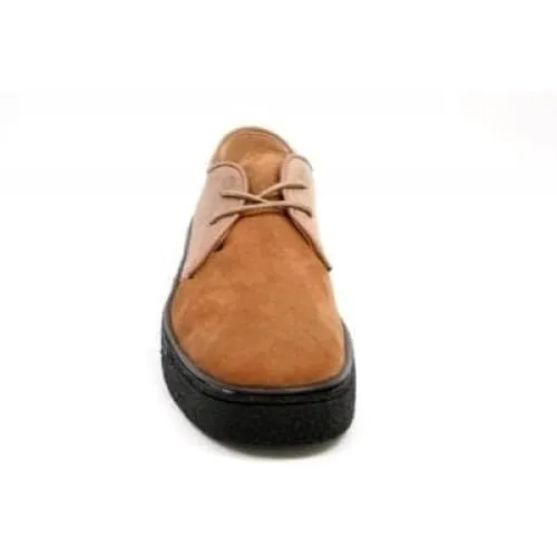 British Walkers Playboy Classic Low Cut Men's Tan Leather Oxfords Ankle Boots