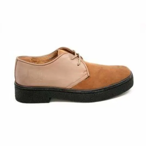 British Walkers Playboy Classic Low Cut Men's Tan Leather Oxfords Ankle Boots