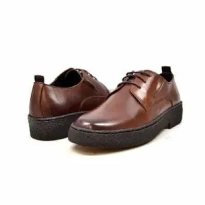 British Walkers Playboy Original Men's Brown Leather Low Top Oxfords Ankle Boots