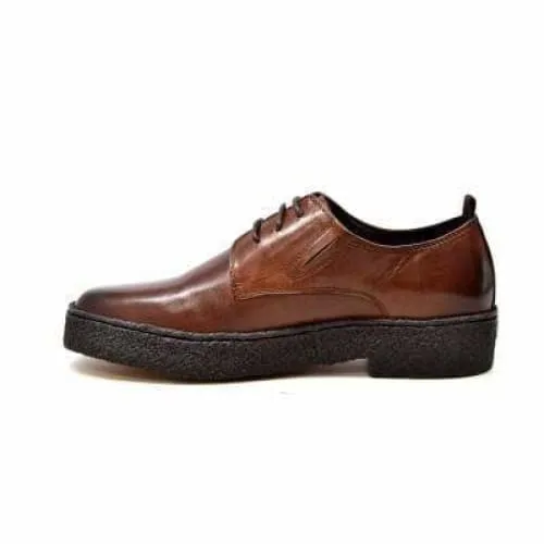 British Walkers Playboy Original Men's Brown Leather Low Top Oxfords Ankle Boots