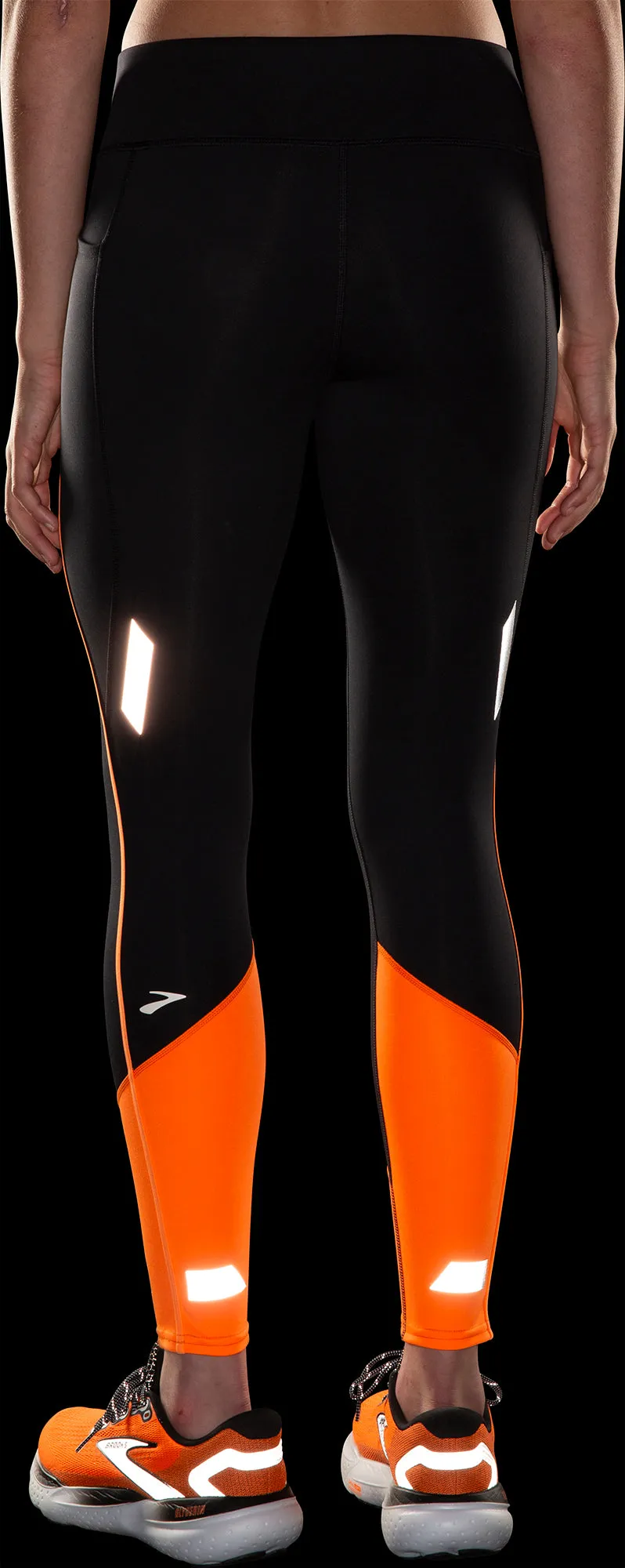 Brooks Run Visible 2.0 Womens Long Running Tights - Black