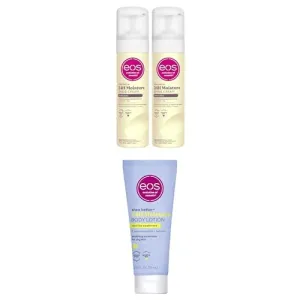 Bundle of eos Shea Better Women's Shave Cream- Vanilla Bliss,  24H Moisture Travel Body Lotion- Vanilla Cashmere
