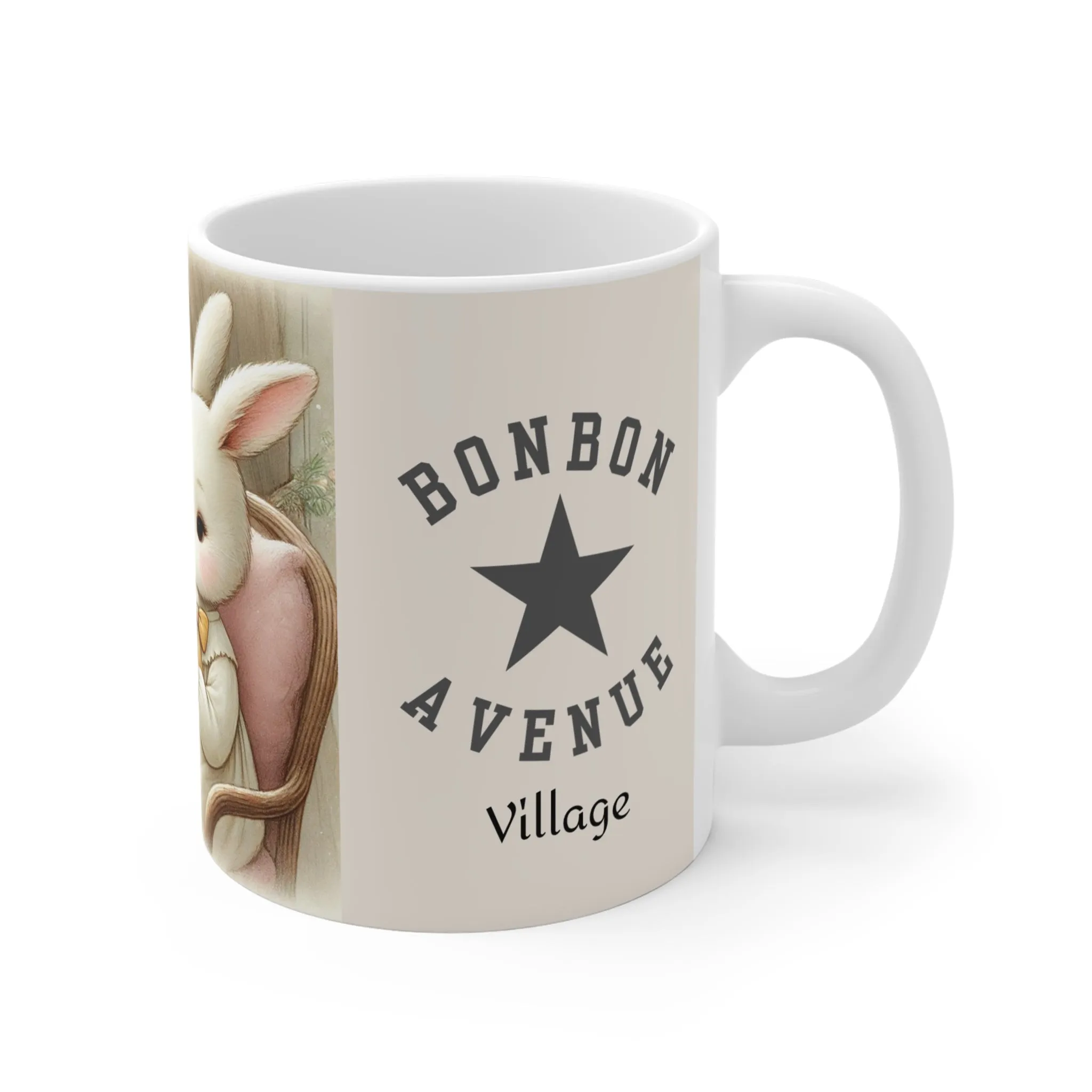 Bunny’s Cozy Tea Time Edition - Bonbon Avenue Village Mug