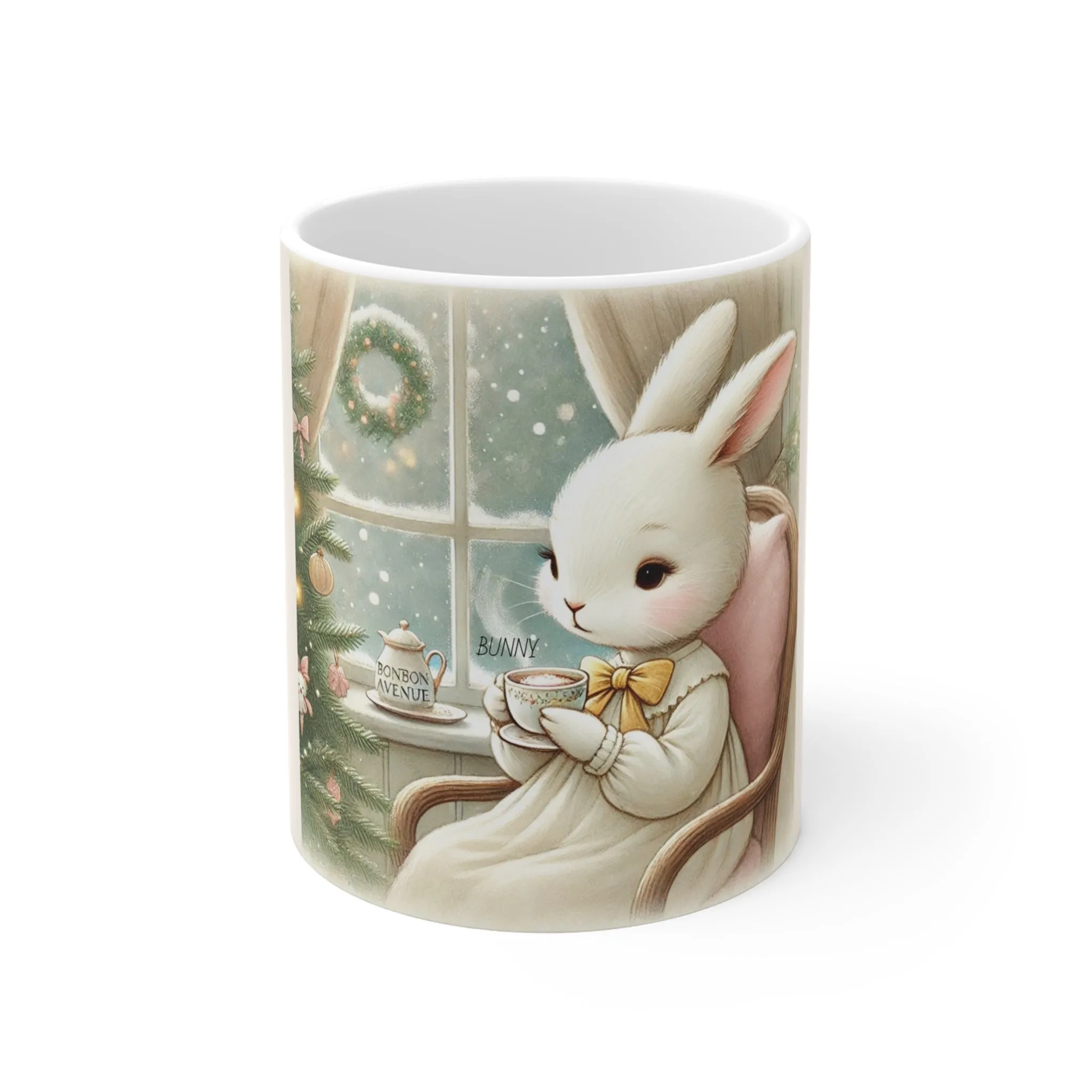 Bunny’s Cozy Tea Time Edition - Bonbon Avenue Village Mug