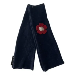 Cashmere Fit & Flare Fingerless - Navy Blue - 17