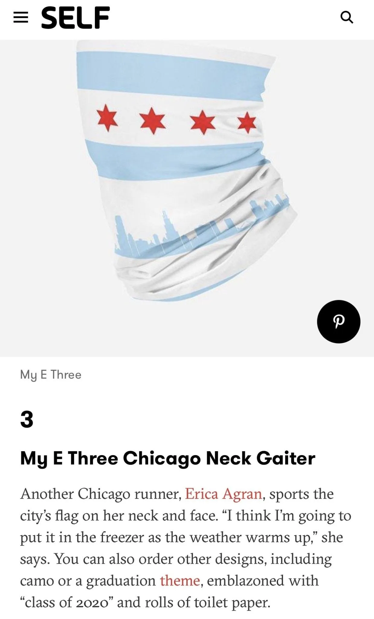 Chi-Towns White Neck Gaiter