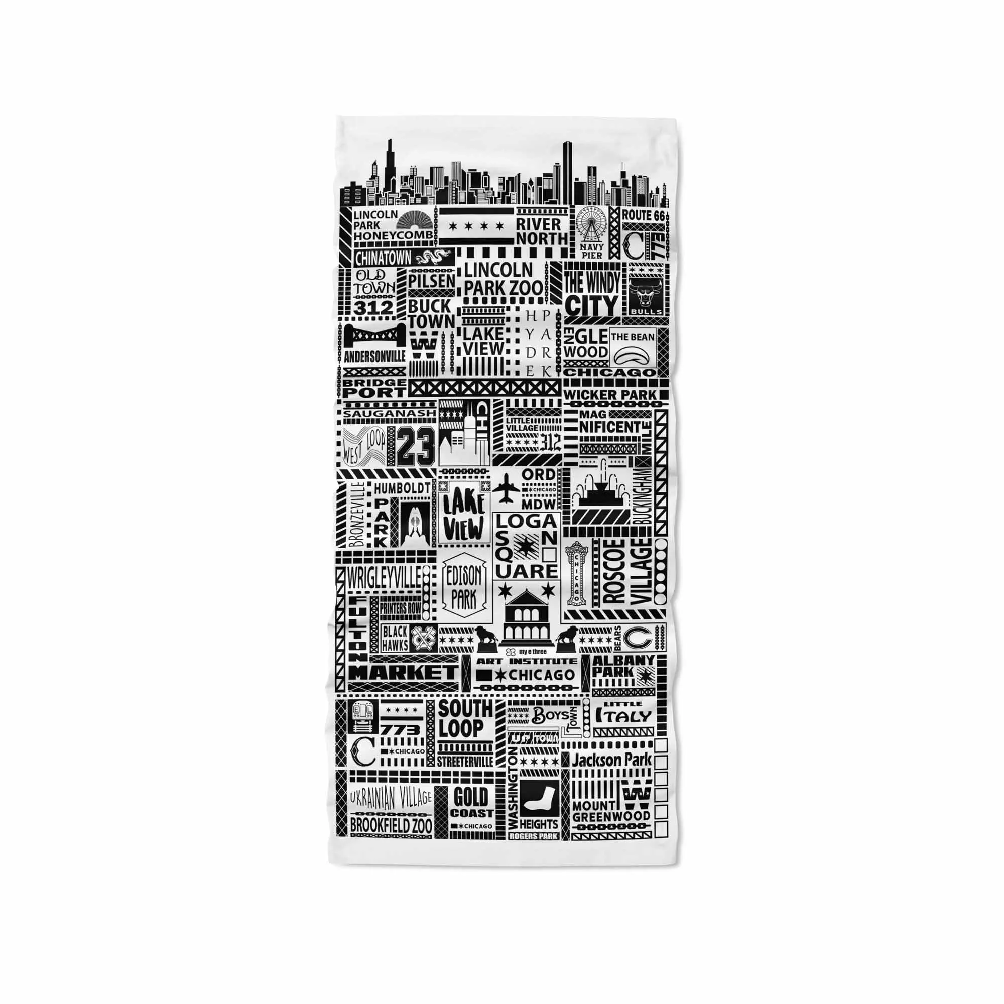Chi-Towns White Neck Gaiter