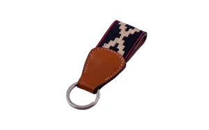 Corbina Black Woven Keychain
