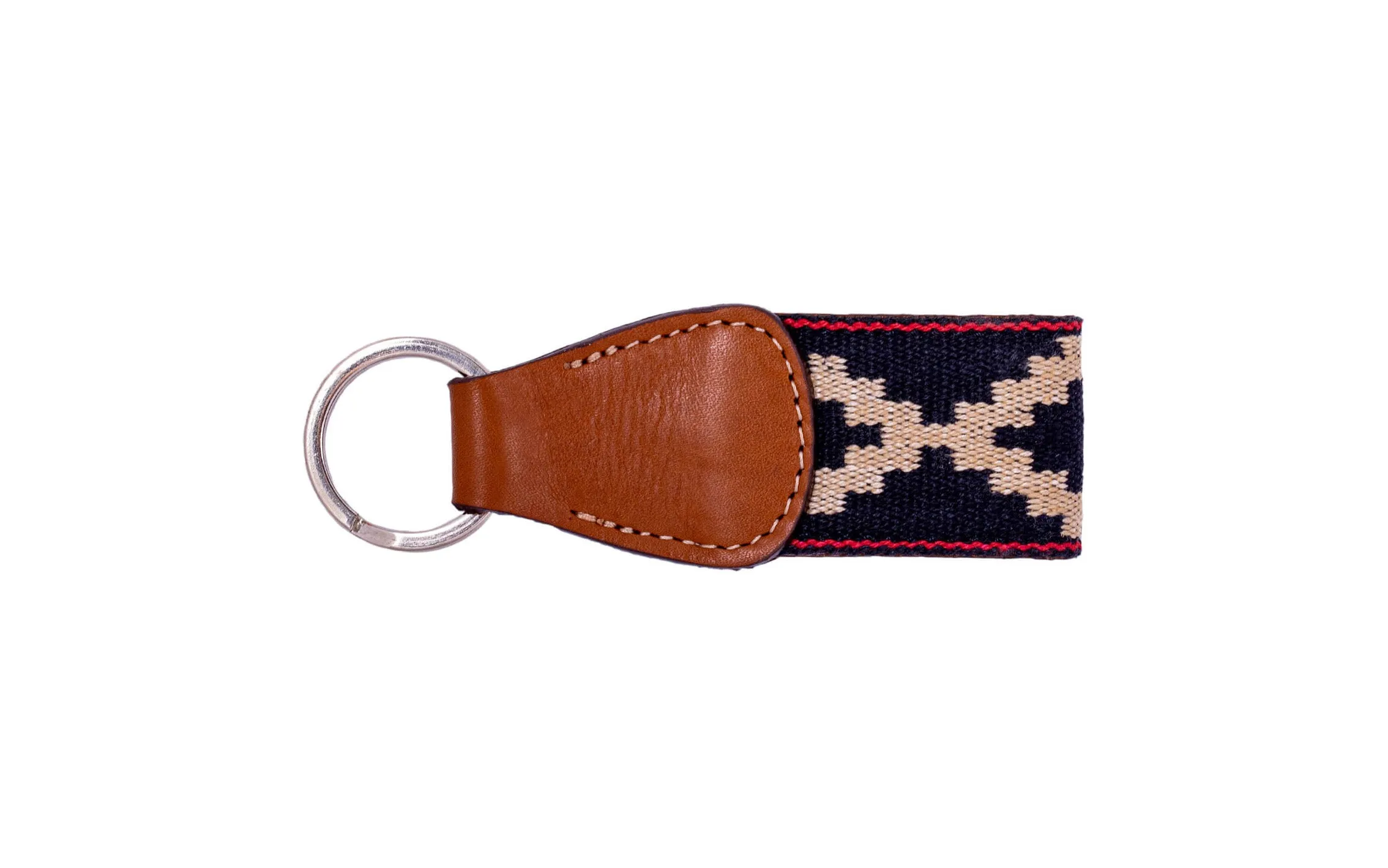 Corbina Black Woven Keychain