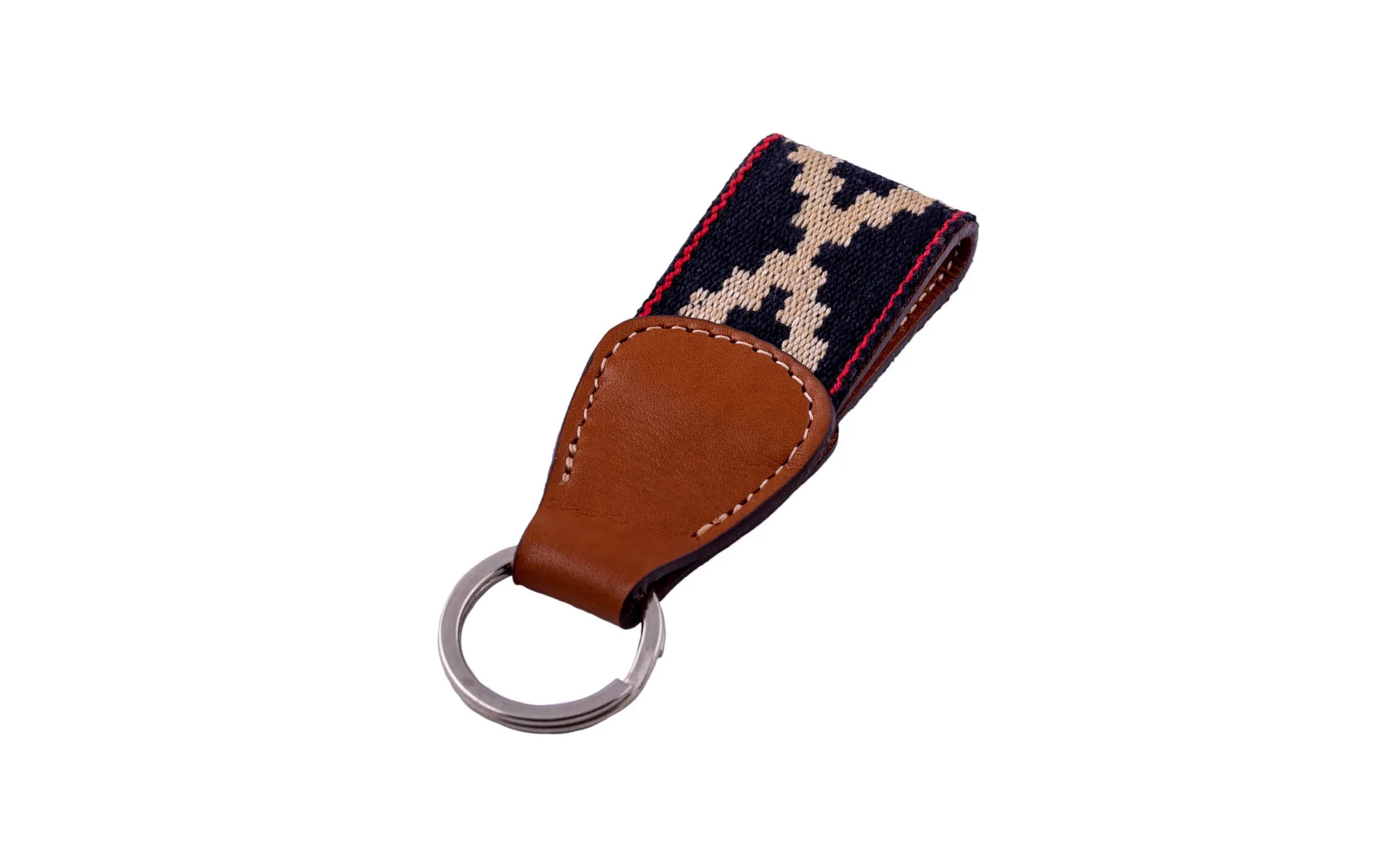 Corbina Black Woven Keychain