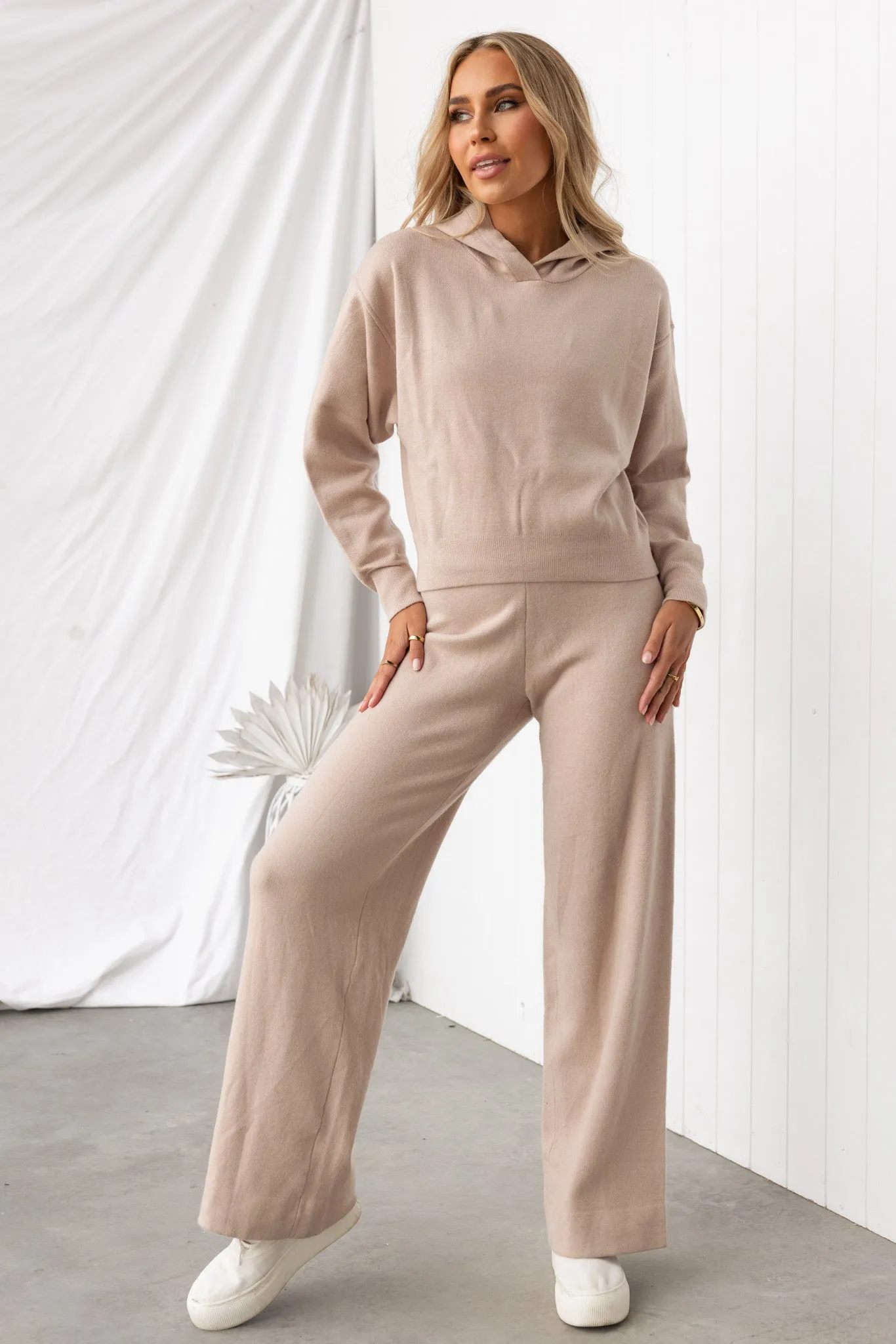 Crop Hoodie - Oatmeal