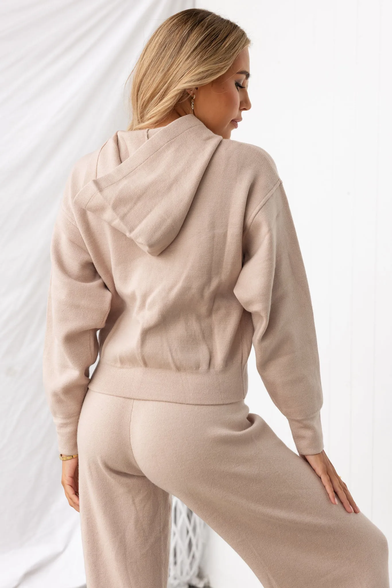 Crop Hoodie - Oatmeal