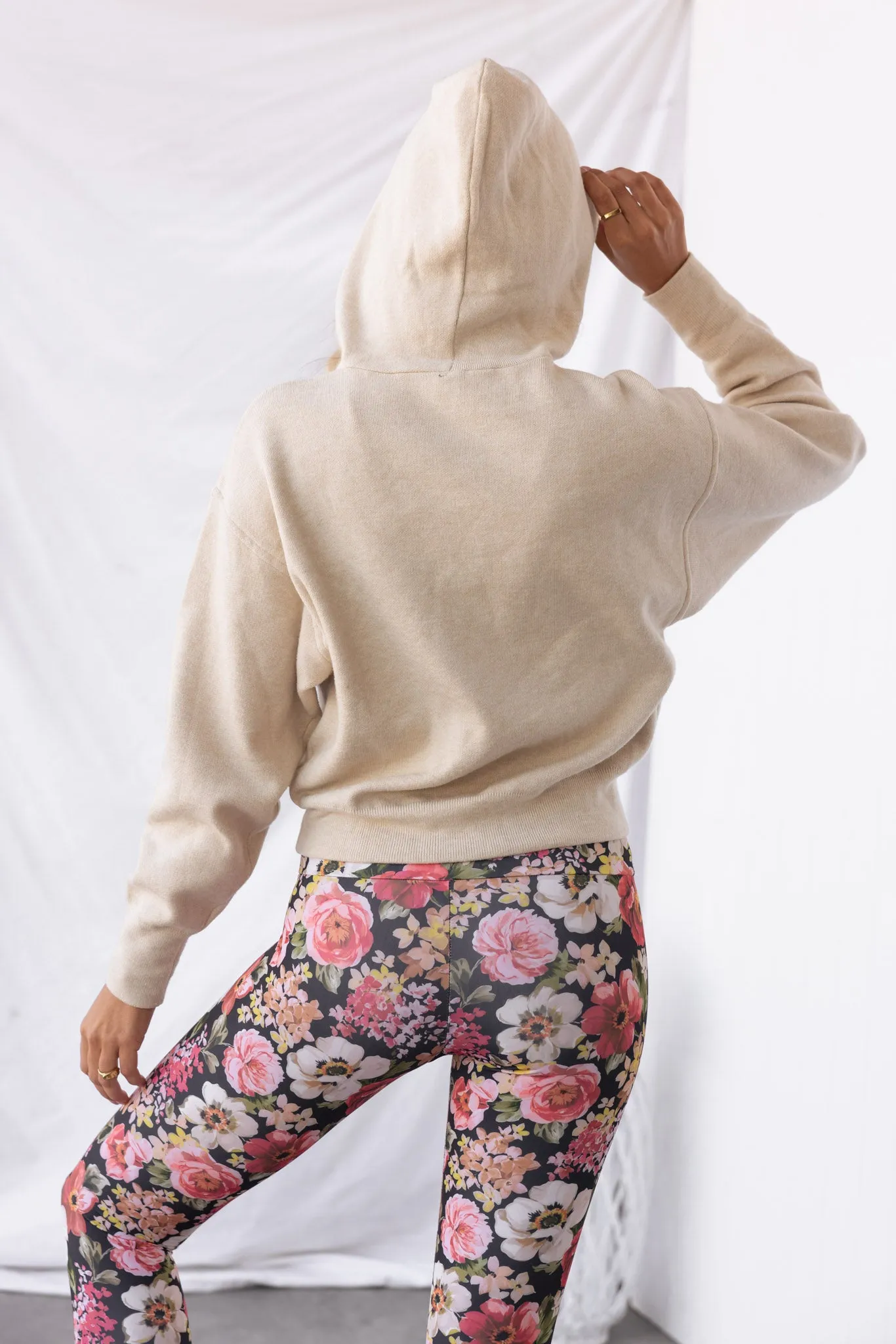 Crop Hoodie - Oatmeal