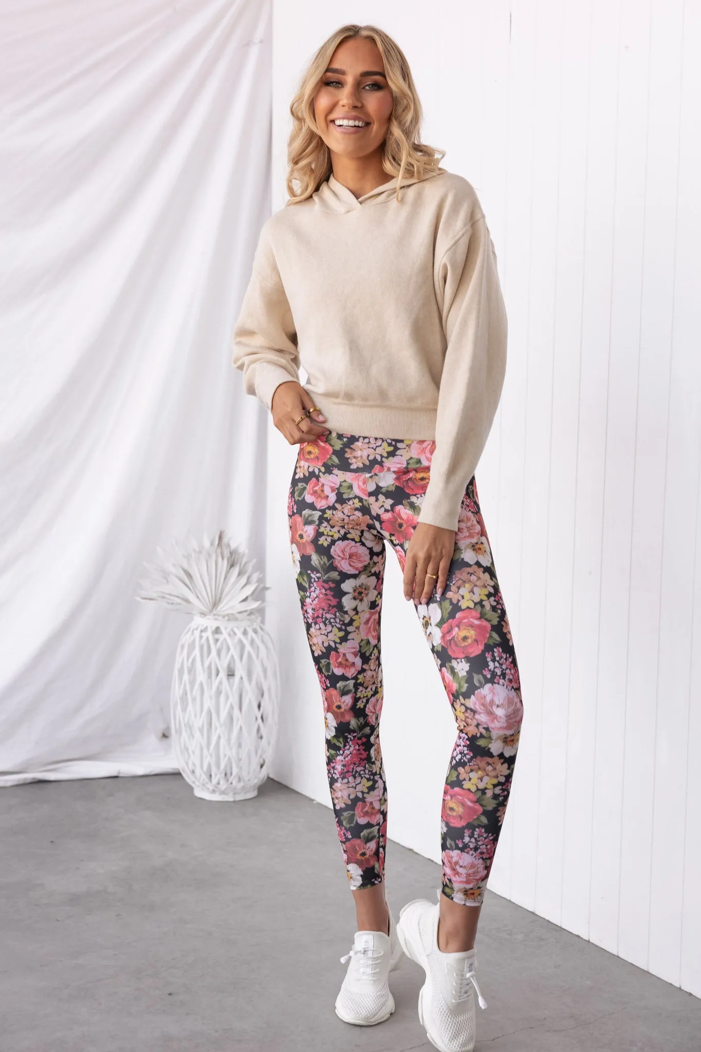 Crop Hoodie - Oatmeal