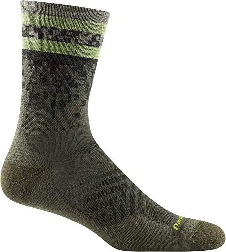 Darn Tough Mens 1042 Tempo Micro Crew Ultra-Lightweight with Cushion Merino Wool Socks