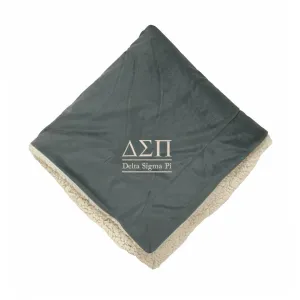 Delta Sigma Pi Sherpa Lined Blanket