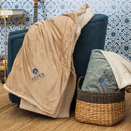 Delta Sigma Pi Sherpa Lined Blanket