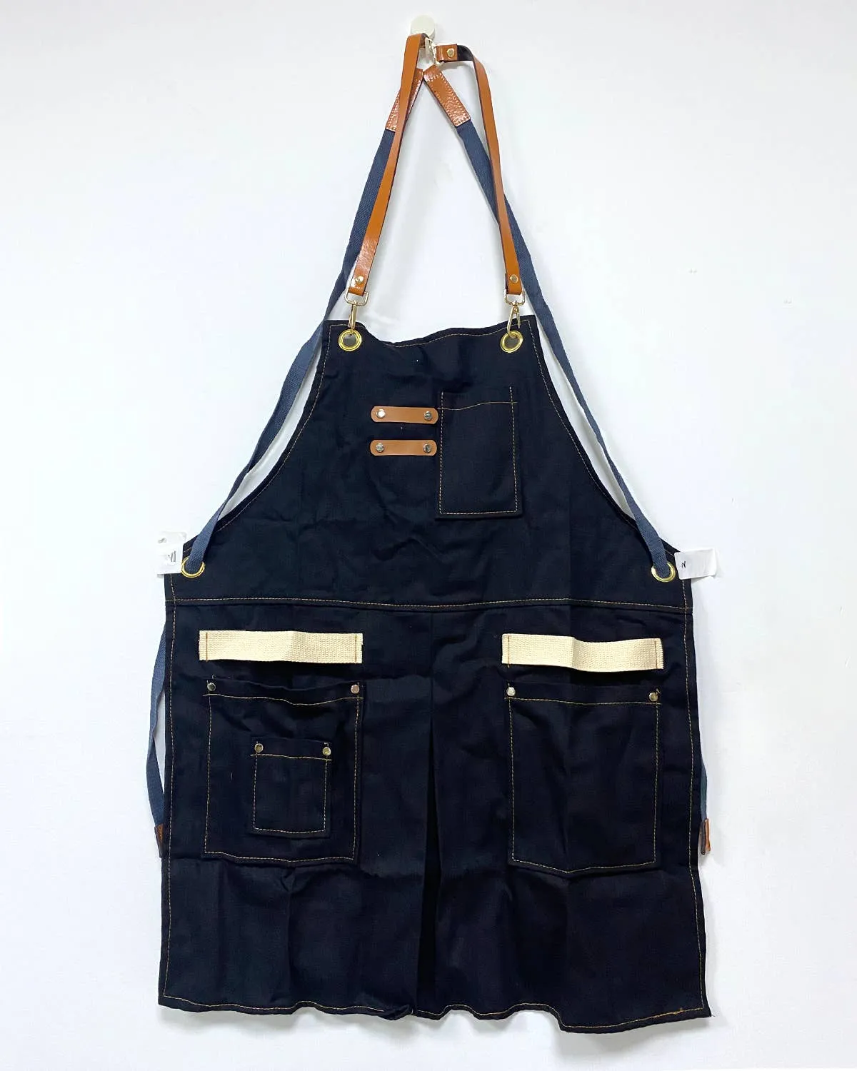 Denim Apron with Double Pockets