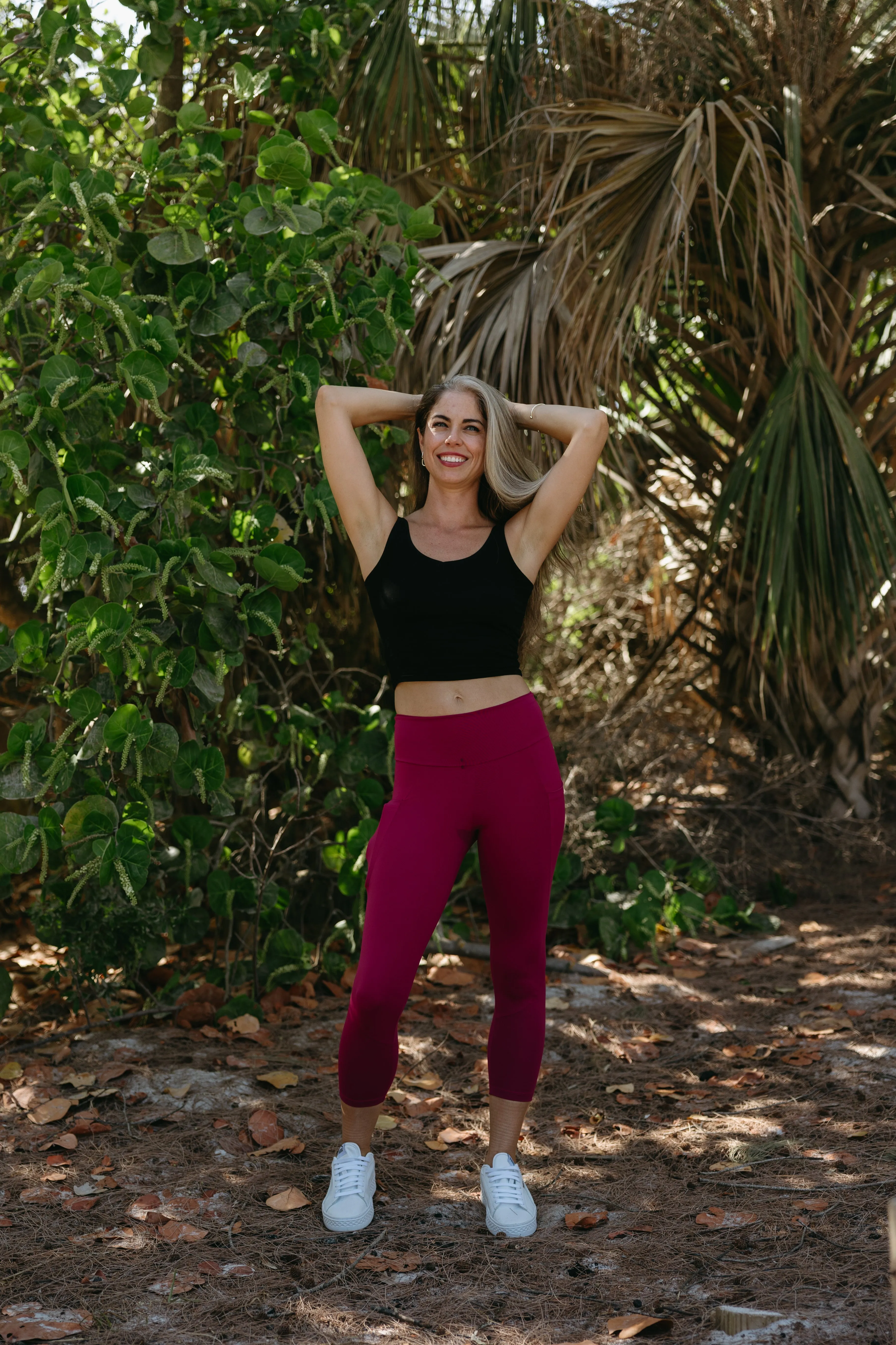Ella Capri- Hot Pink