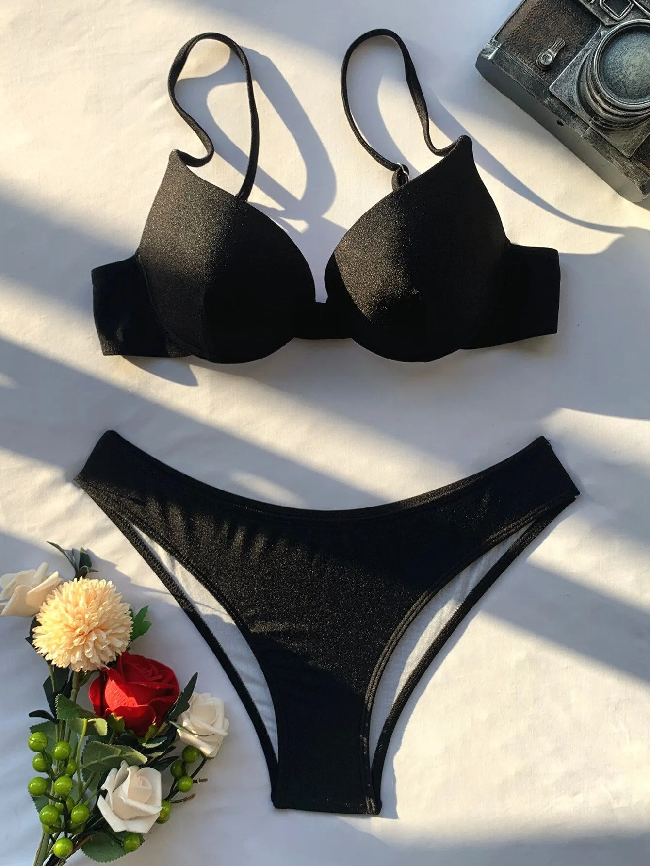 FELICIA 2 Solid Color 3 piece Bikini Set