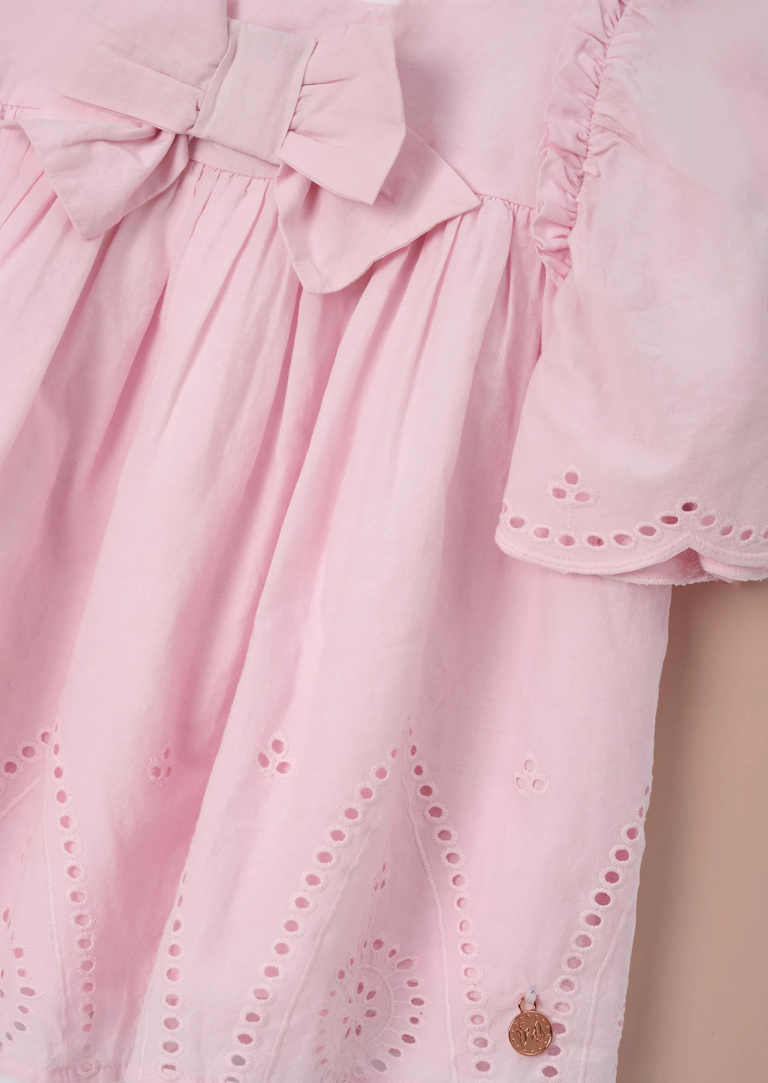 Flo Pink Woven Cotton Top