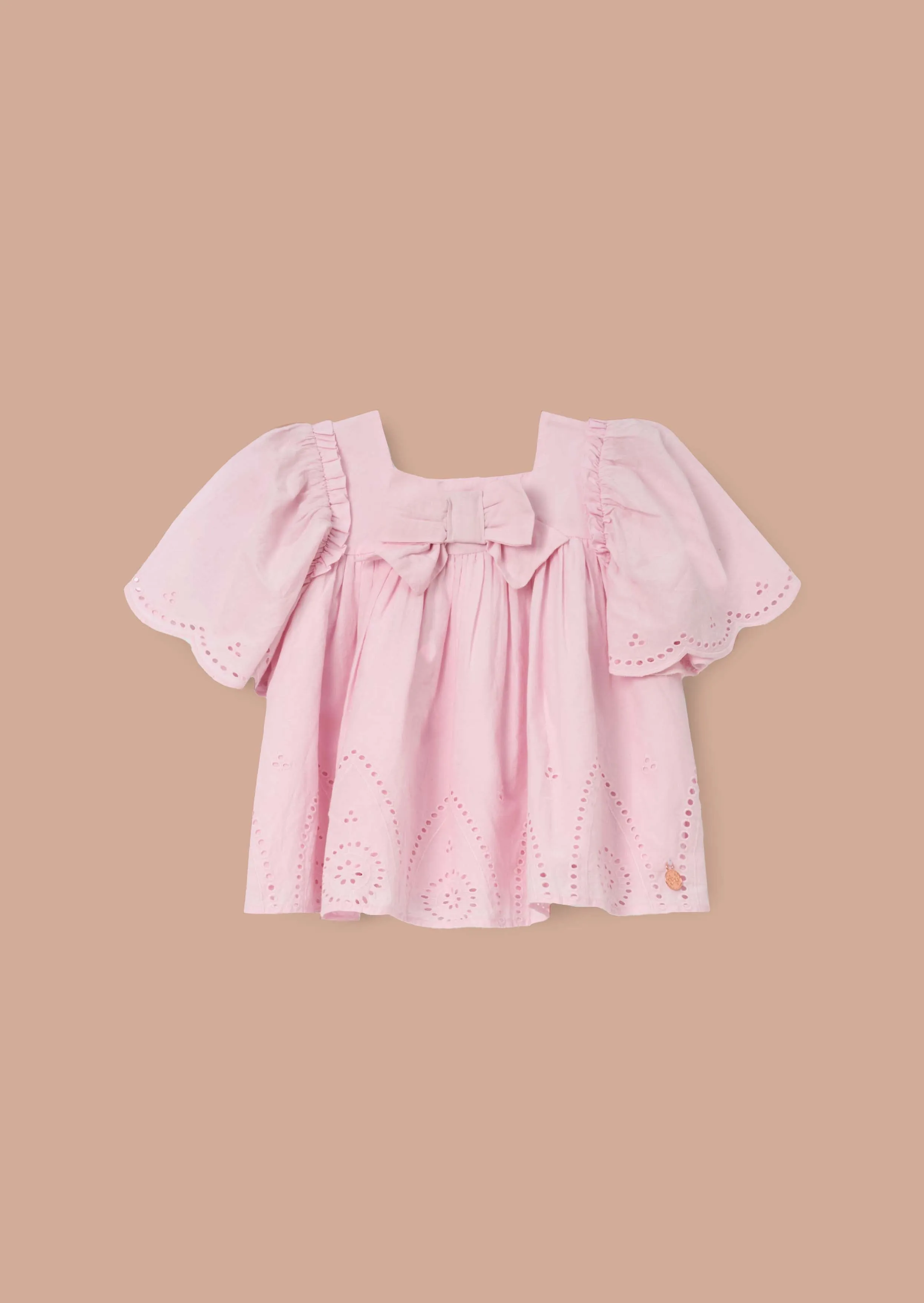 Flo Pink Woven Cotton Top