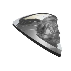 Front Fender Headdress Light Kit, Chrome - 2880665-156