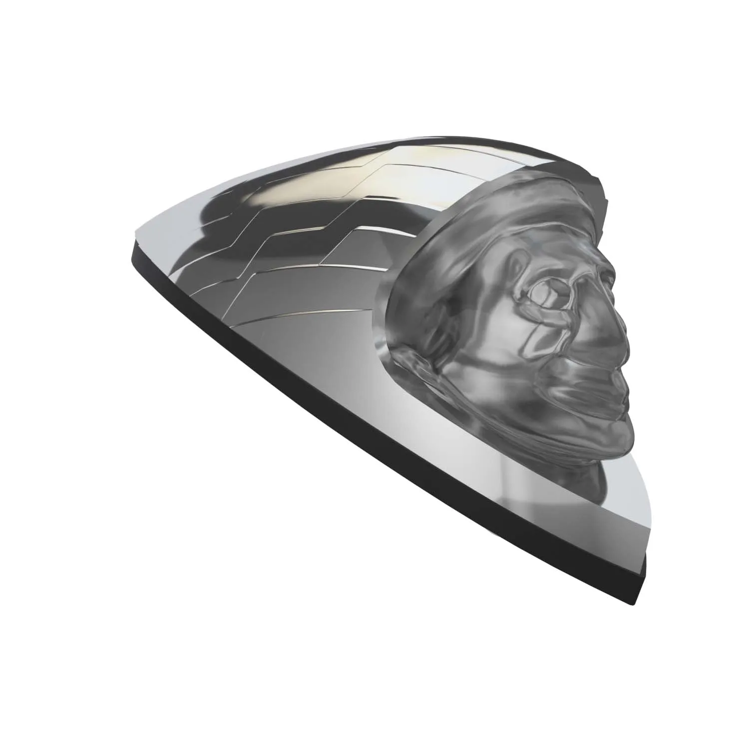 Front Fender Headdress Light Kit, Chrome - 2880665-156