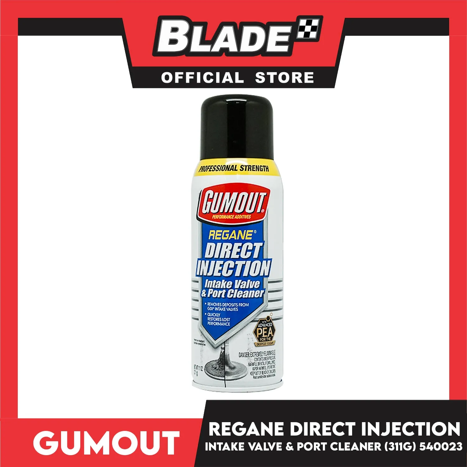 Gumout Regane Direct Injection Intake Valve & Port Cleaner Performance Additives 311g 11onz  540023 Quickly Restores Lost Performance