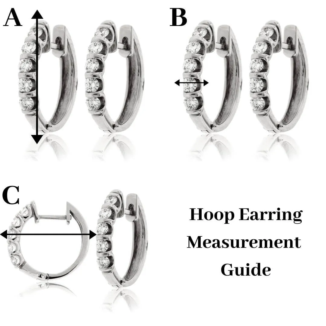 Half Round Tube Oval Hoop Earrings