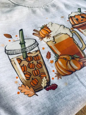 Halloween Coffee Sweater - 7-8 Years