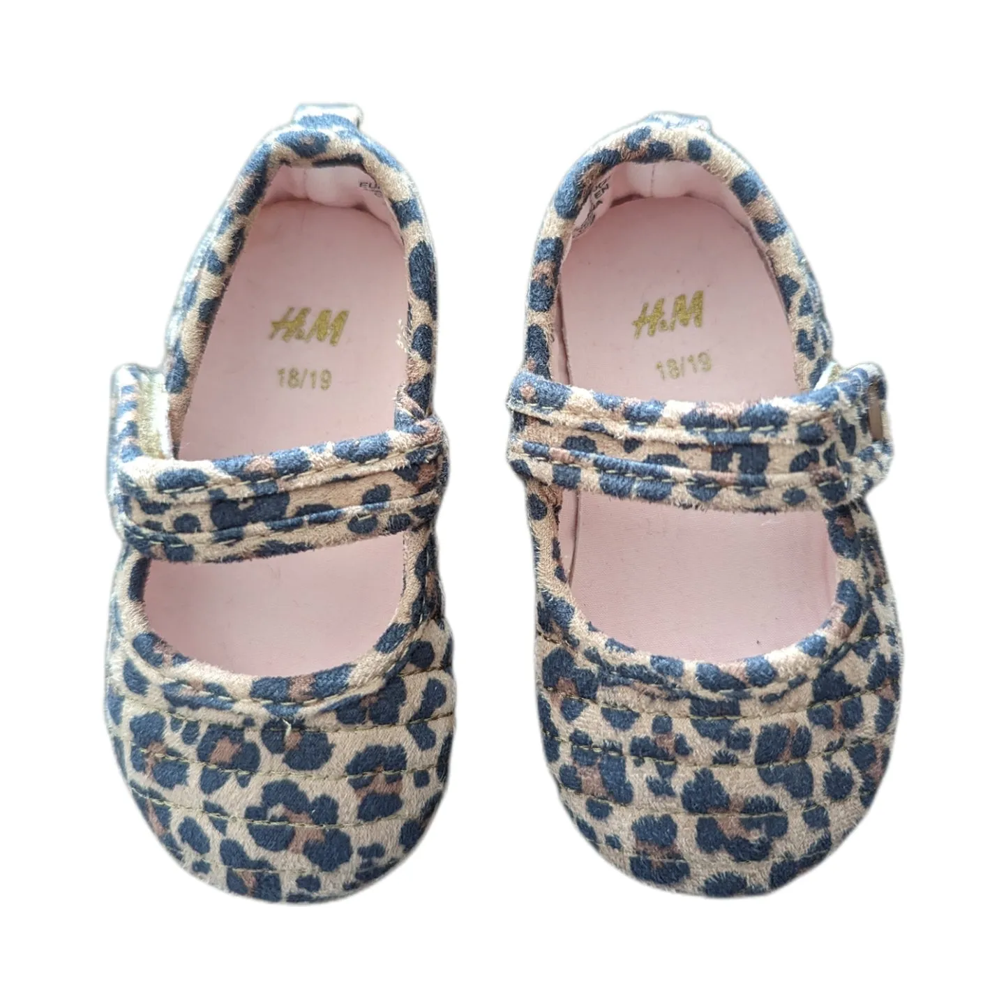H&M leopard print flats size EU 18/19 (3-4 US)