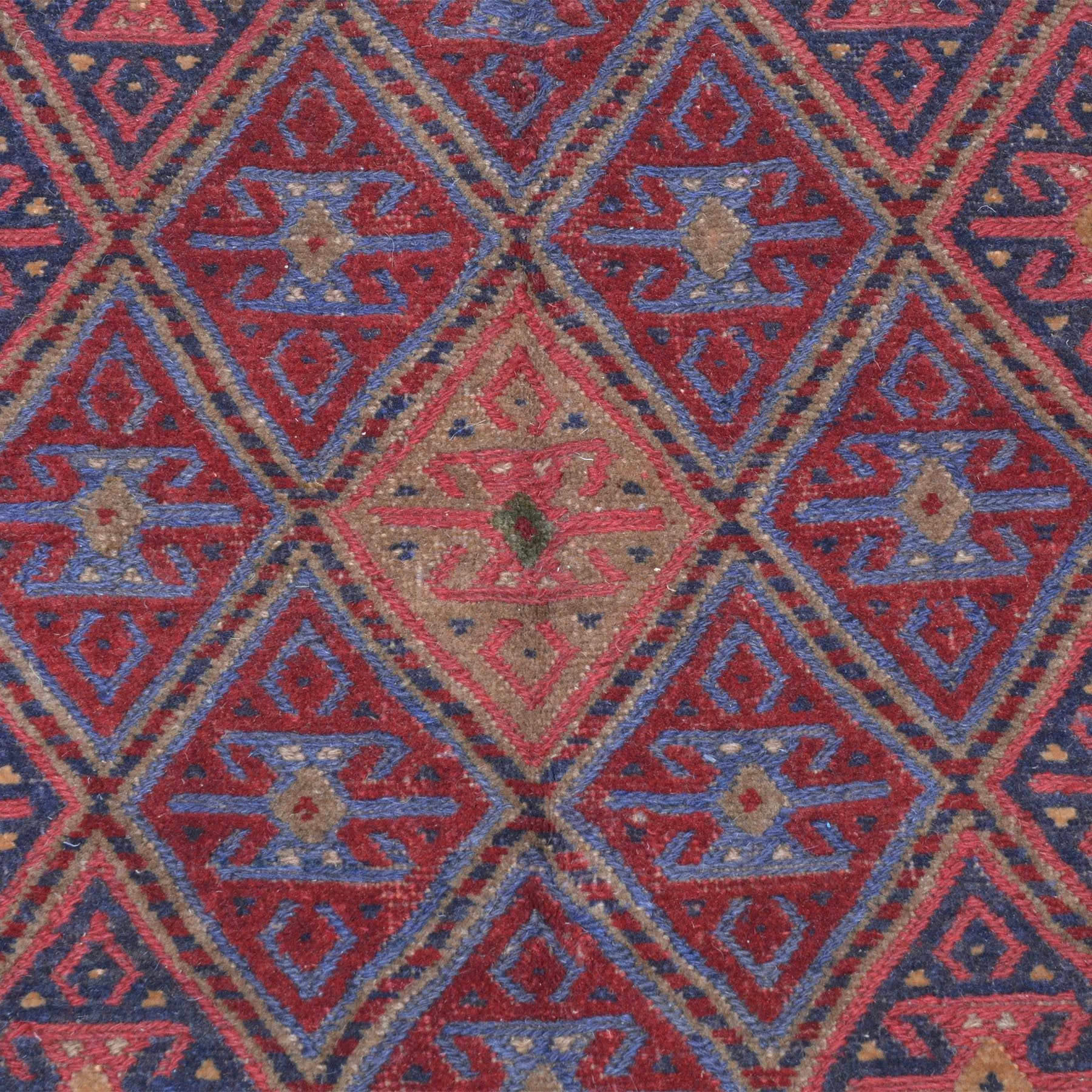 Hand-Woven Afghan Mashwani Flatweave Handmade Wool Rug (Size 4.8 X 6.4) Brrsf-1401