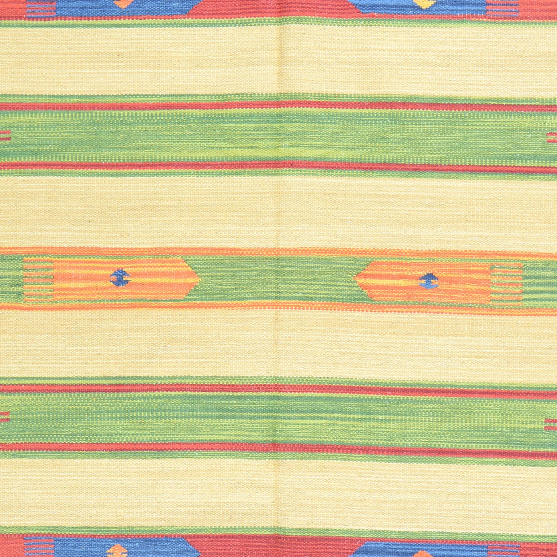 Hand-Woven Cotton Reversible Kilim Southwestern Design Rug (Size 5.0 X 7.8) Brral-4194