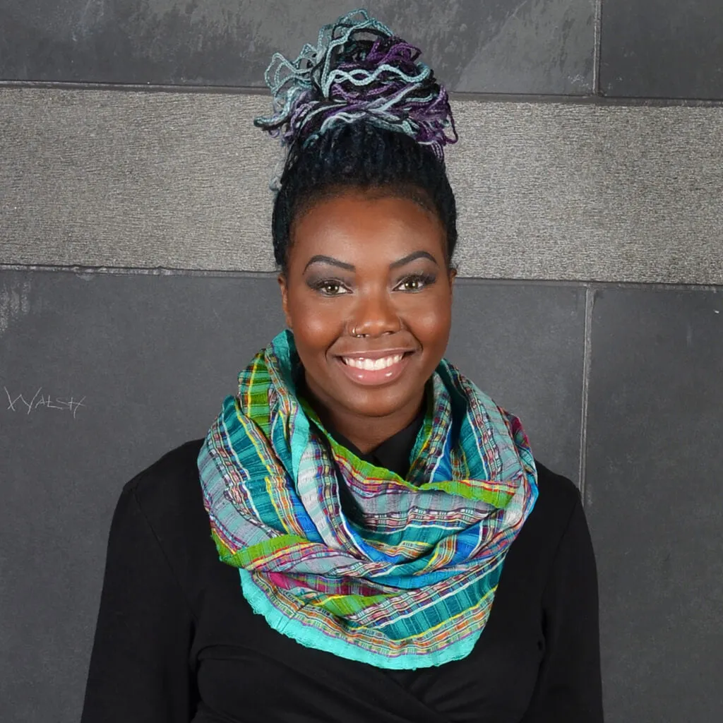 Hand Woven Infinity Scarf | Turquoise Jewels