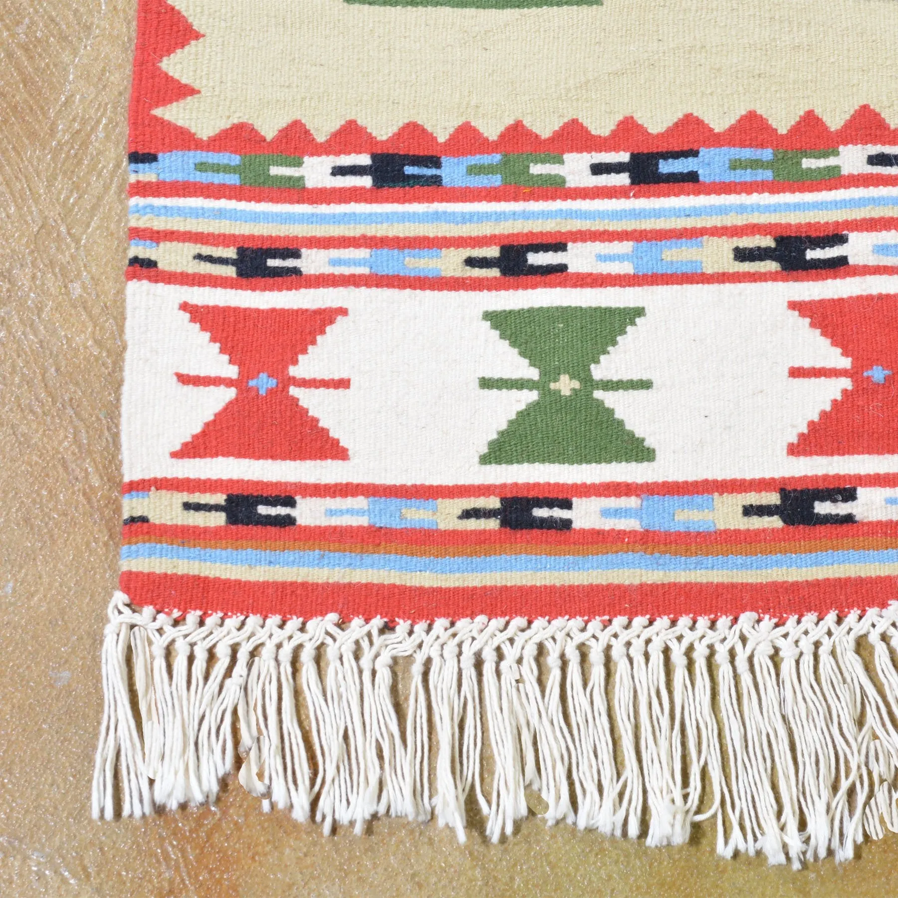 Hand-Woven Macedonian Kilim Handmade Wool Rug (Size 6.5 X 9.5) Brrsf-6159