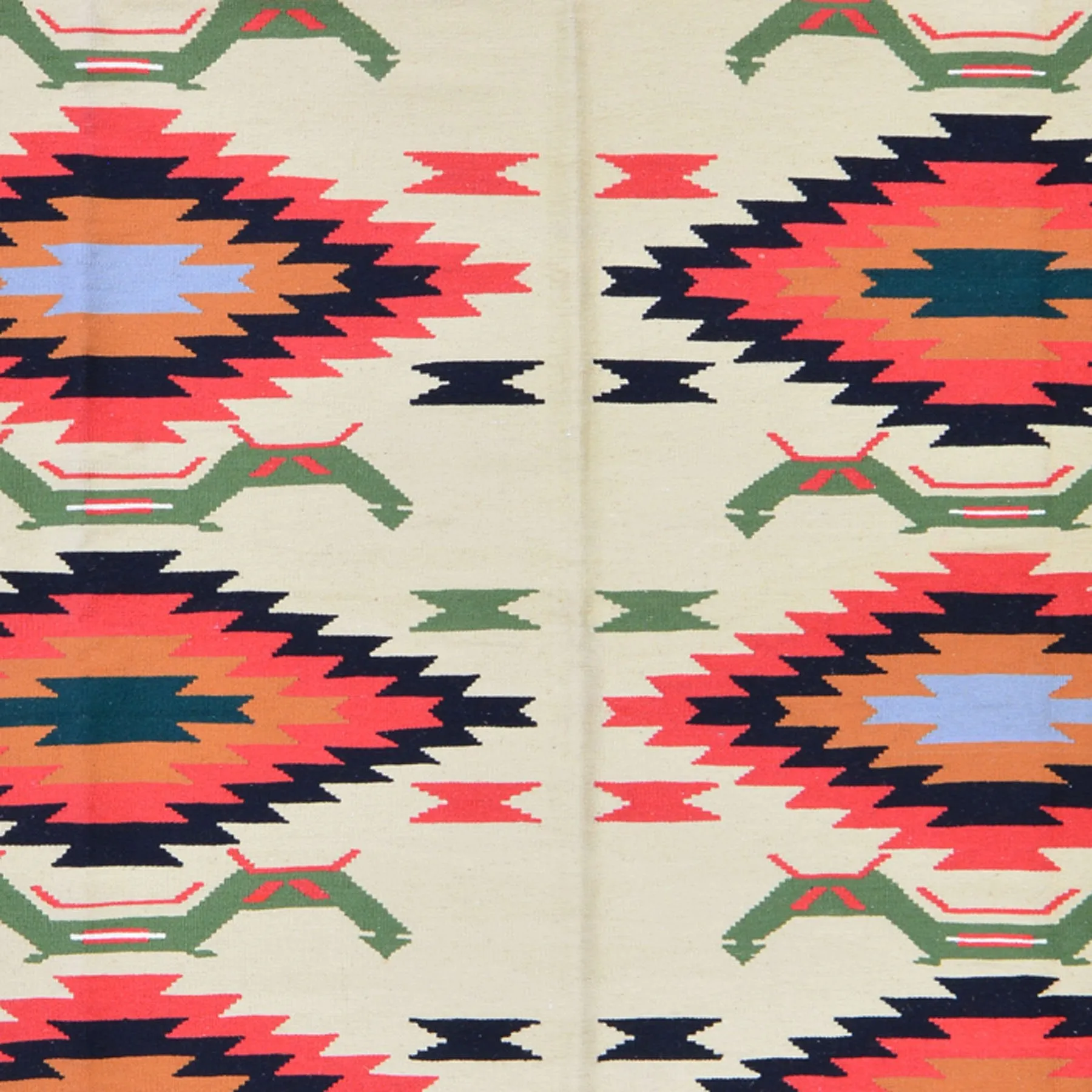Hand-Woven Macedonian Kilim Handmade Wool Rug (Size 6.5 X 9.5) Brrsf-6159