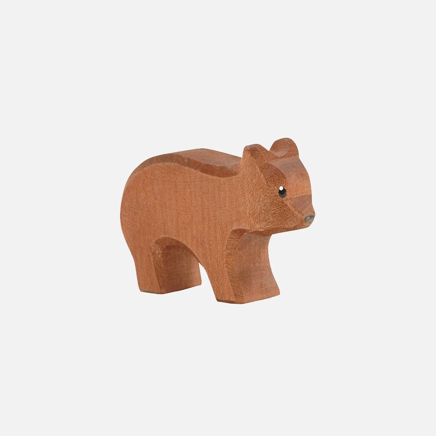 Handcrafted Wooden Small Bear Running